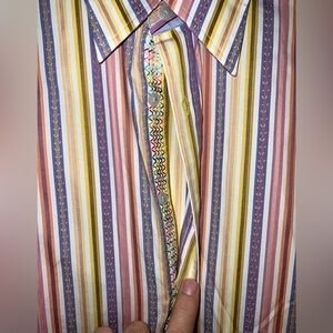 Robert Graham Pastel Colors Sport Shirt Sz XL